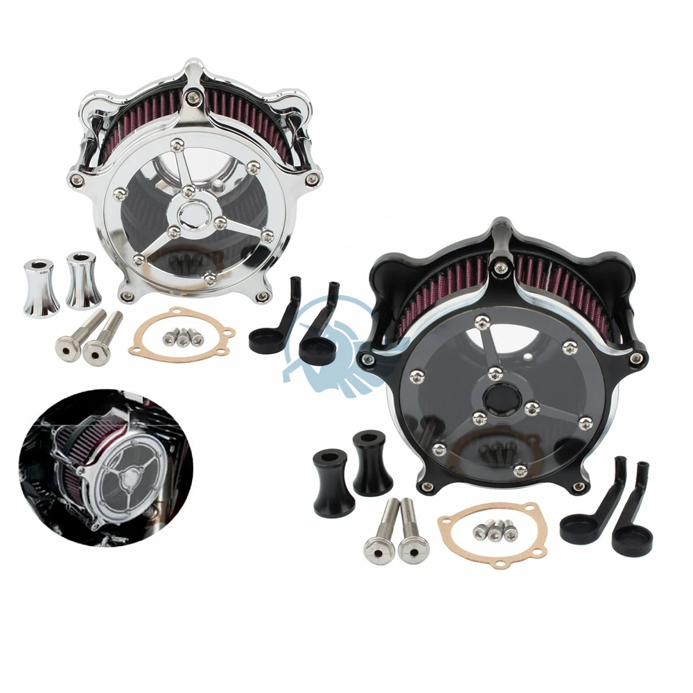 CNC aluminum Air Cleaner Intake Filter for Harley Softail Dyna 48 Fat Boy touring CVO Street Ultra Electra glide Road King