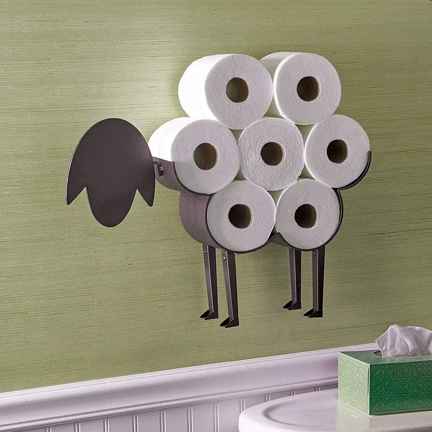Funny Sheep Standing Bathroom Tissue Storage Toilet roll Paper Holder