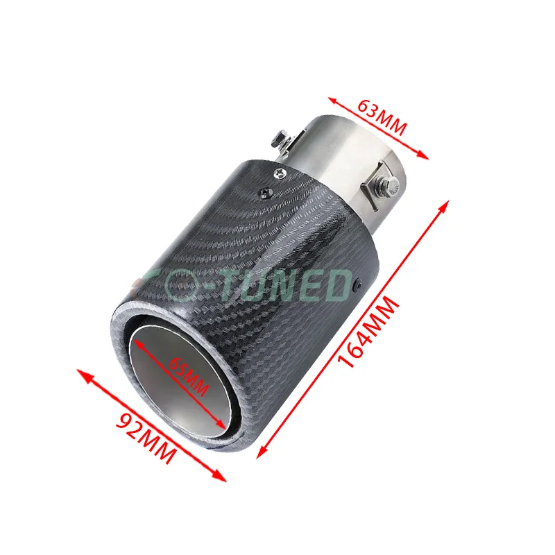 Автомобильный Универсальный Регулируемый глушитель изогнутая светодиодная гоночная лампа углеродный наконечник выхлопной трубы высокопроизводительный глушитель выхлопной трубы