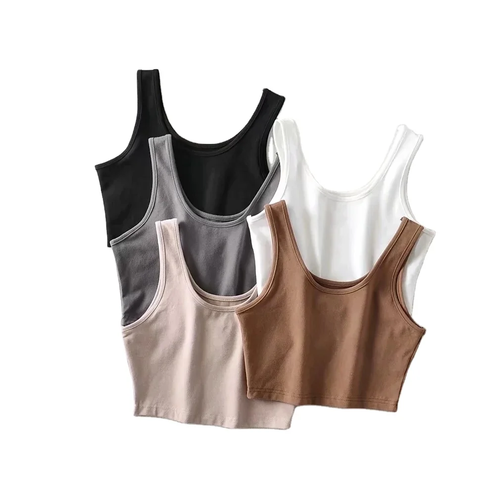 
2020 Low MOQ Wholesale Womens Custom Printing Logo Printing Stretch 100% Cotton Plain Crop Top t shirts 