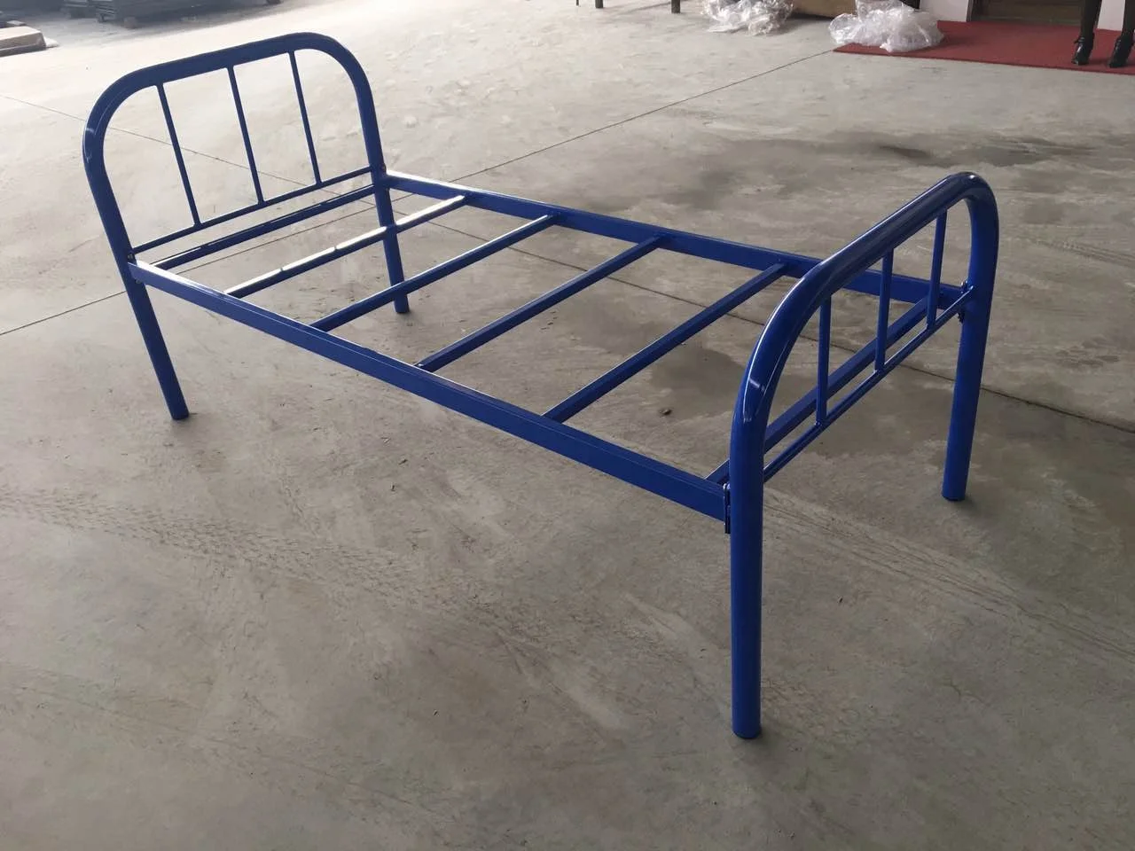 bedroom furniture iron bed frame king queen single double size wood slat metal bed frame
