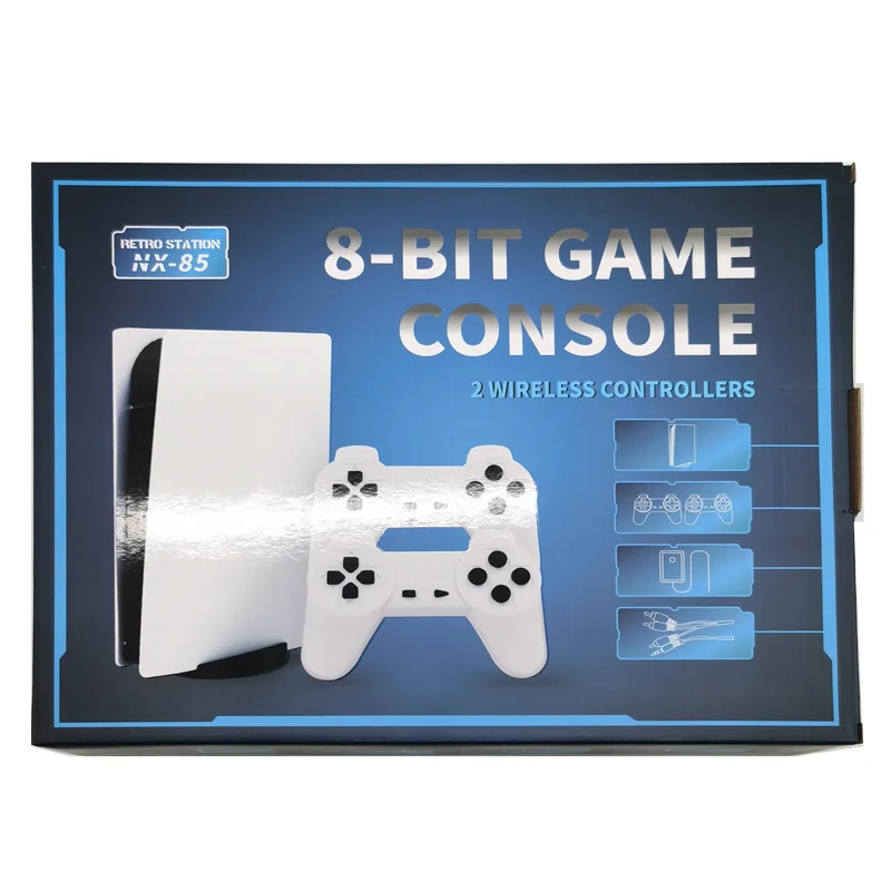 New TV Game Console 8 Bit Game Box With 200 Classic AV Output GS5 Retro Video Mini Game Station With Dual Wired Controllers