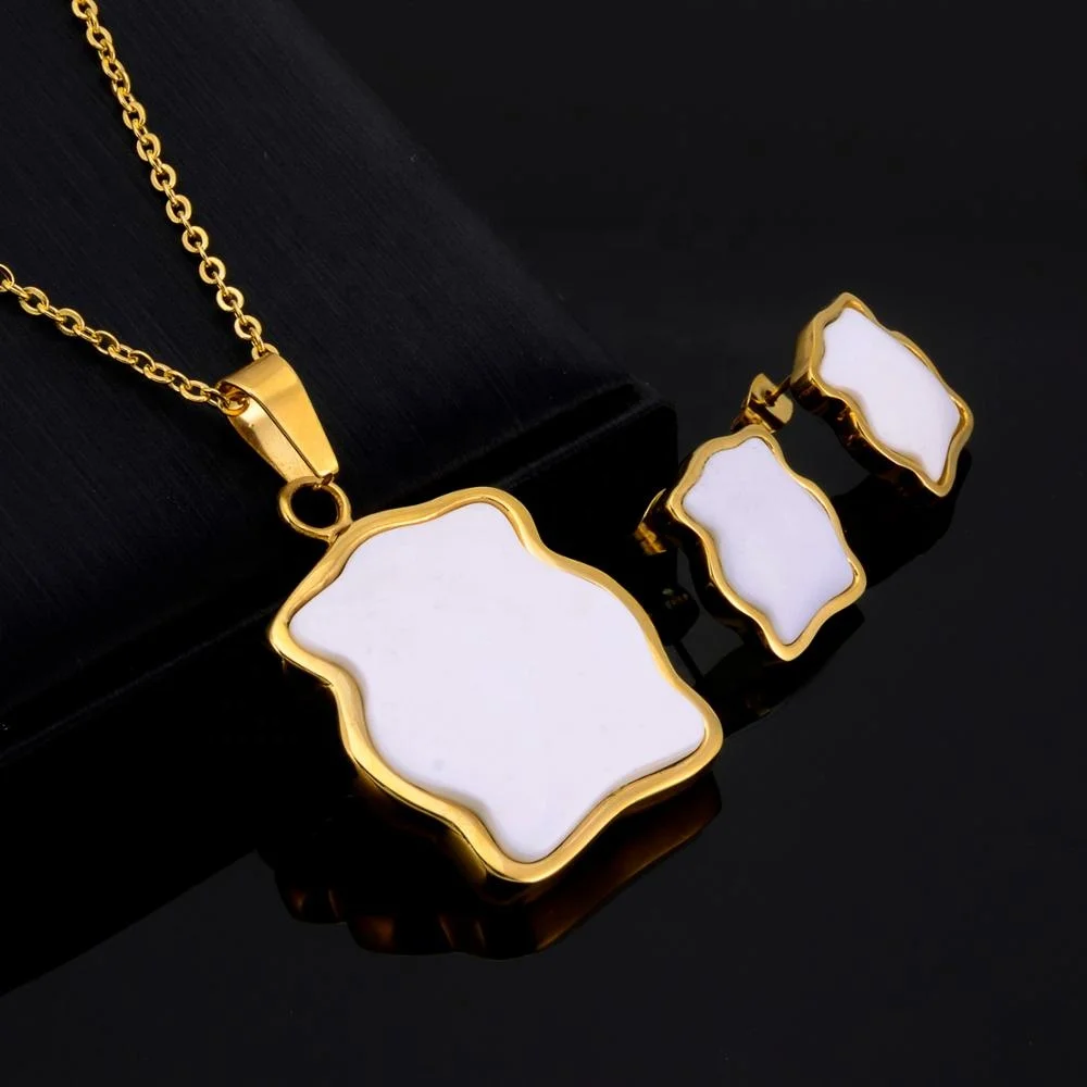 Staidaiwa FREE Shipping Jewelry Sets Gold Plated Opp Bag Tiger White Stainless Steel Animal Jewelry Sets for Women Belts in Gold
