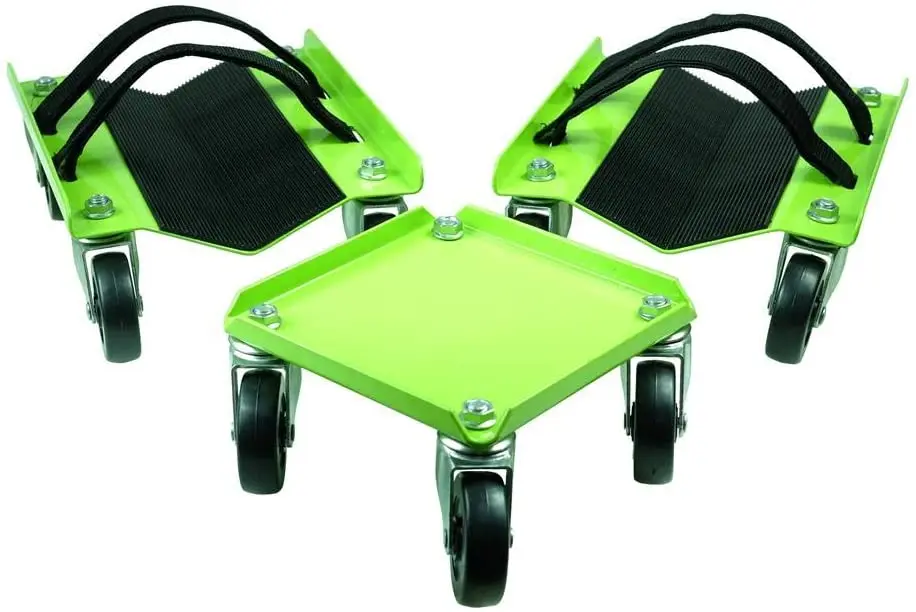 Snowmobile Dolly Set Max Supporting 1500Lbs with Heavy Duty Straps Firmly Attaching on Skis