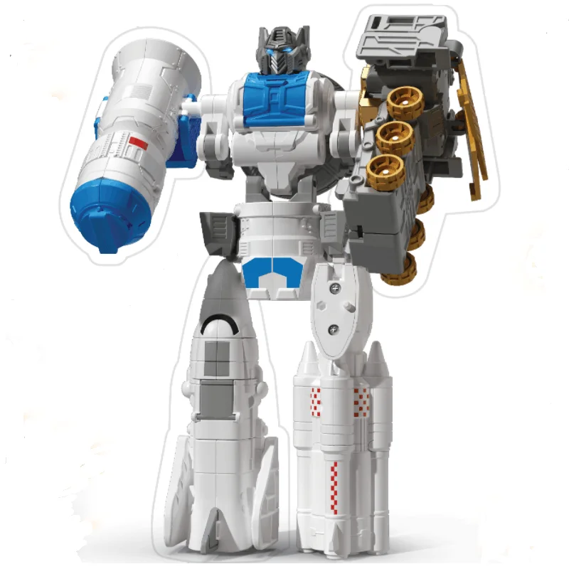 New Design Toy Robot 5 in 1 Alloy Diecast Aerospace  Deformation Robot Toys for Kids