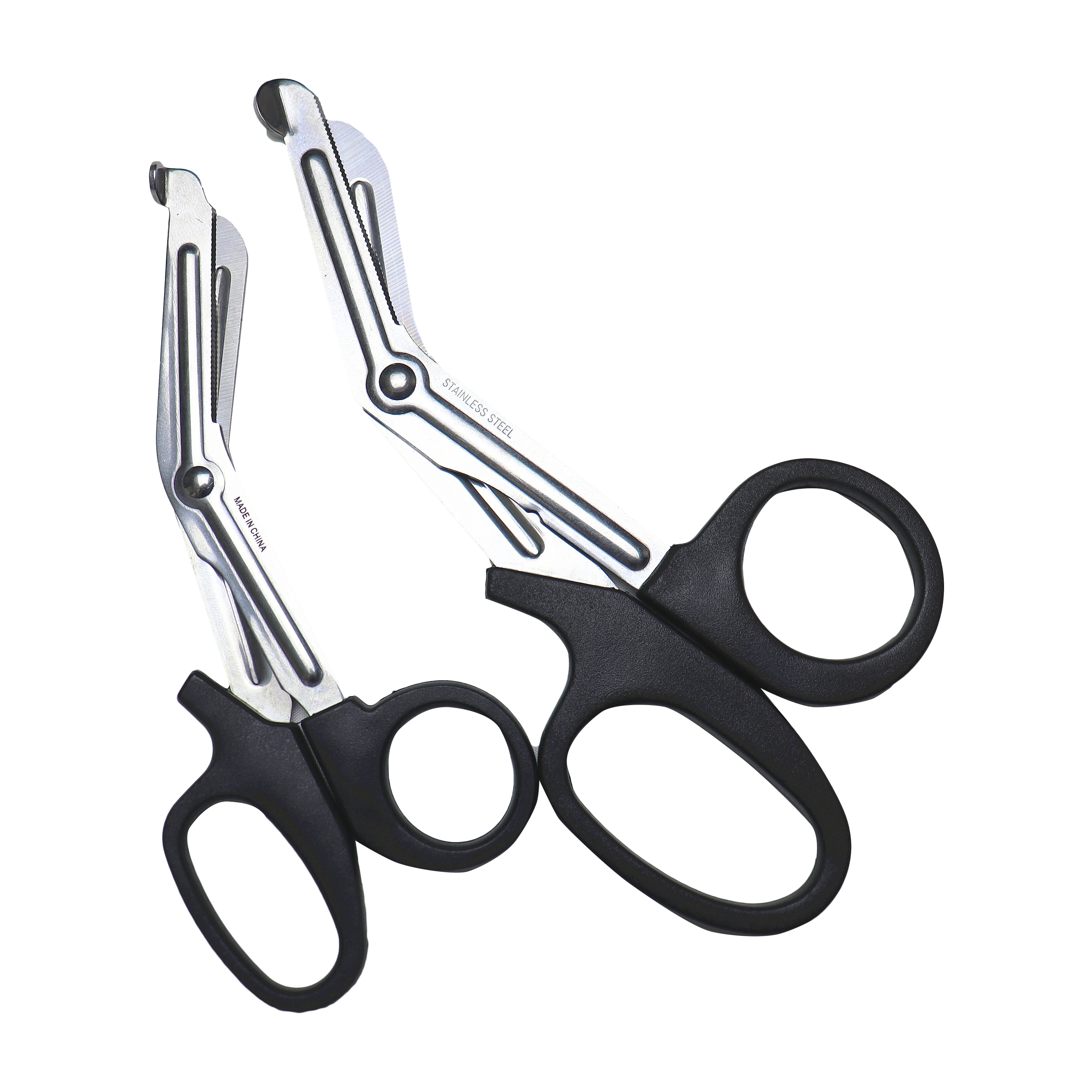 Low Price Professional Medical Surgical Care 14.7-18.5cm Stainless Steel Plastic Handle Utility Bandage Scissors Trauma Shears