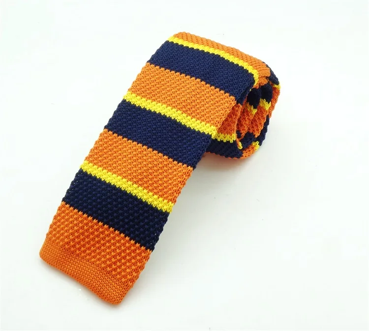 Hot Selling Neck Twill Stripe Contrast Fashion Unique Necktie Mens Neck Ties Skinny Tie