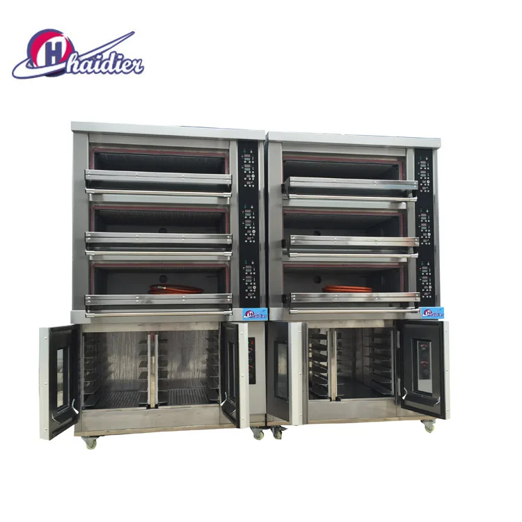 Commercial Gas 2 Deck 4 Trays Bakery Oven