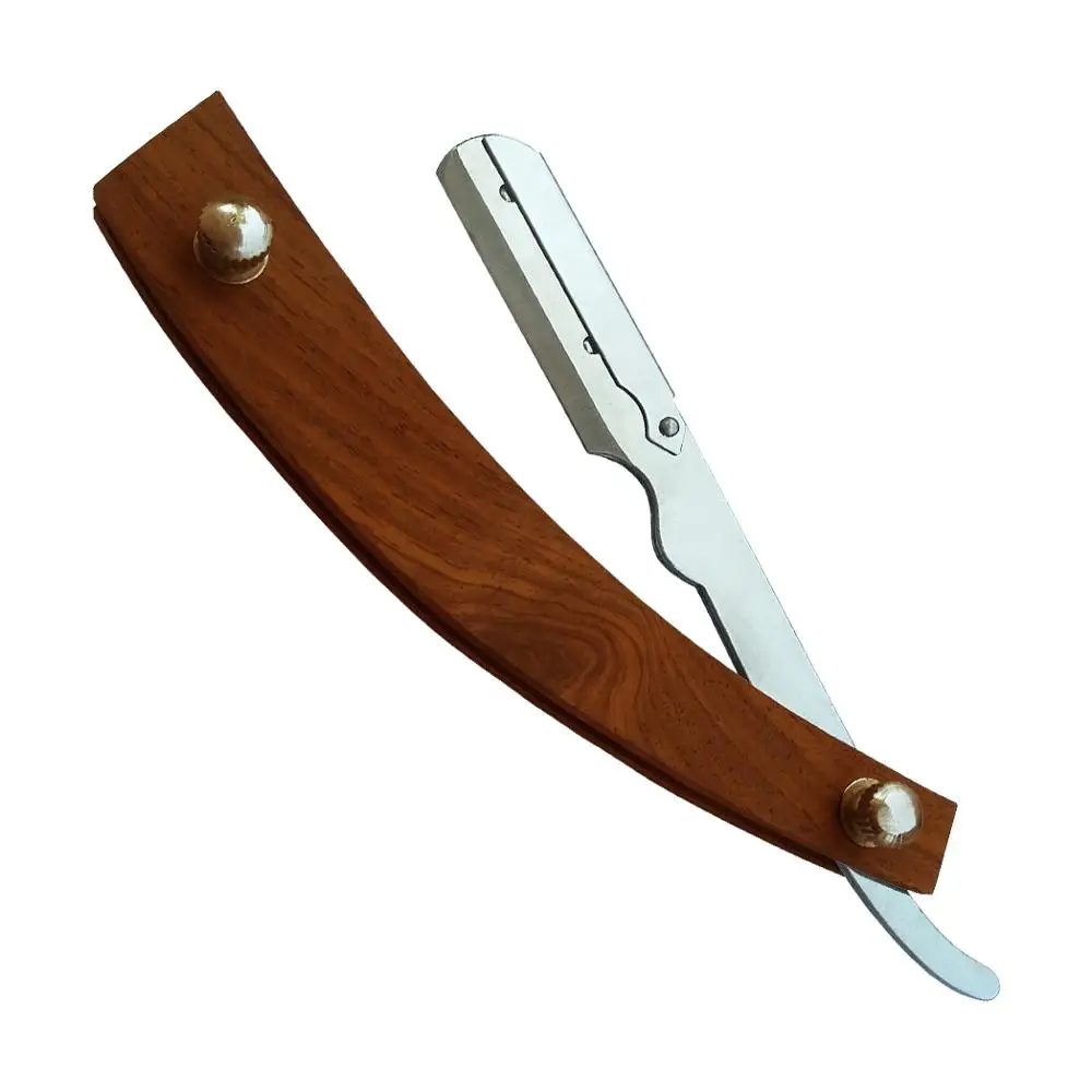 Fully Titanium Rainbow Color Coated Barber Shaving Salon Razors Sharp Barber Salon Straight Cut Throat Shaving Razor