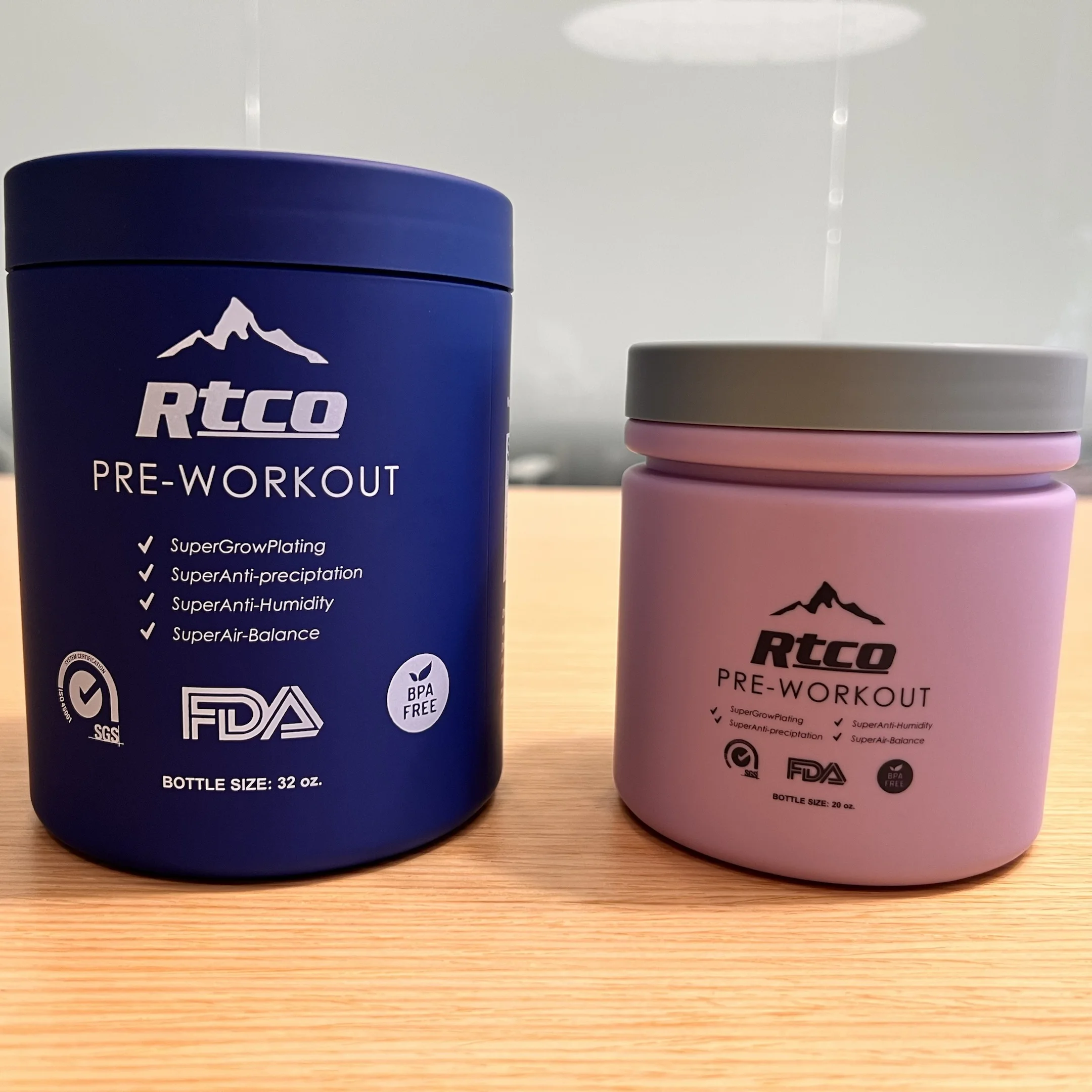 Soft Touch Protein Power Bottle With Cork Cap Food Grade Pharmaceutical Products Packaging