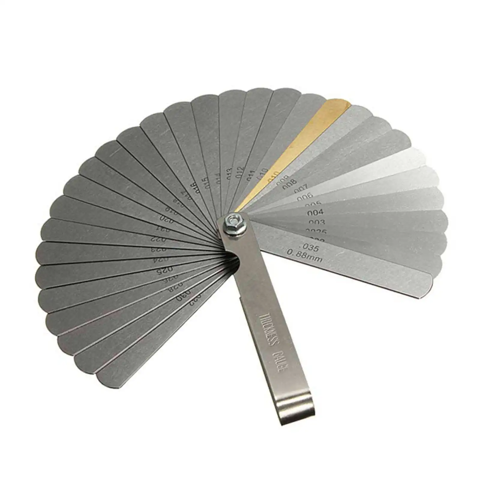 Высокоточный датчик из нержавеющей стали с 32 лезвиями 0 04-0 88 мм для измерения толщины автомобиля