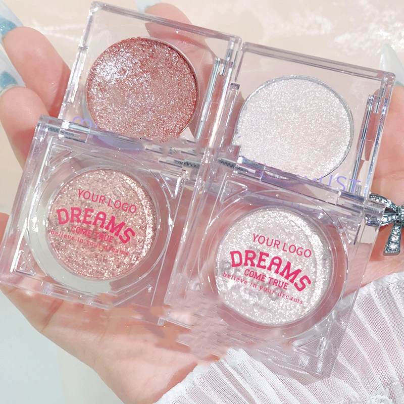 Private Label Eye Shadow Single Custom Chrome Eyeshadow Single Pressed Glitter Eyeshadow