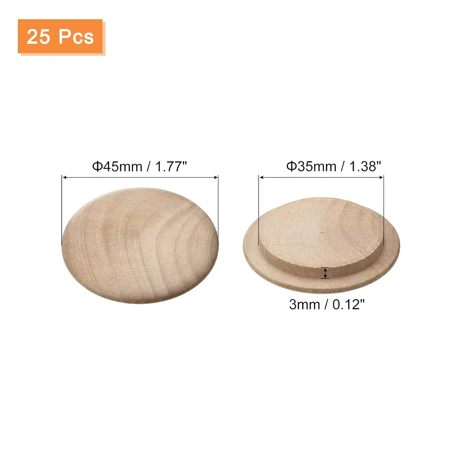 Деревянные заглушки деревянные пуговицы из бука крышки с винтовыми отверстиями декоративная деревянная крышка для лестничного стула мебель рукоделия деревообработка