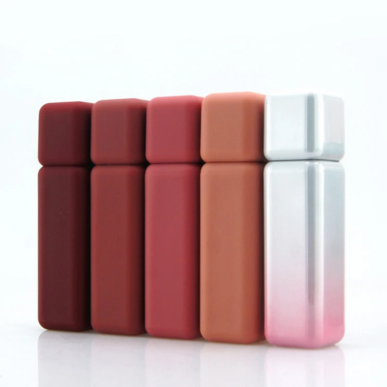 New Arrival Frosted empty lip gloss tube lip glaze Container 5ml lip gloss tube with brush