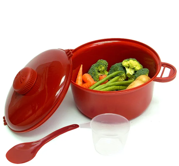 
Microwave Pressure Cooker Meat Rice Pasta Vegetable Steamer Cooking Pot Pan 