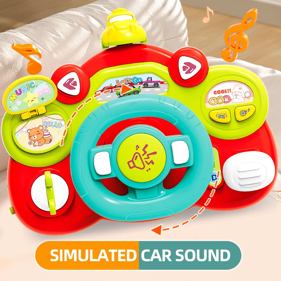 Multifunction Baby Infant Musical Toys Wheel Simulation Driving Toy Baby Steering Wheel Toys