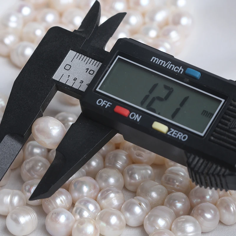 Wholesale 10-11mm Natural Freshwater Pearl Potato Shape Pearl Beads Loose Pearls Without Holes 100g/bag