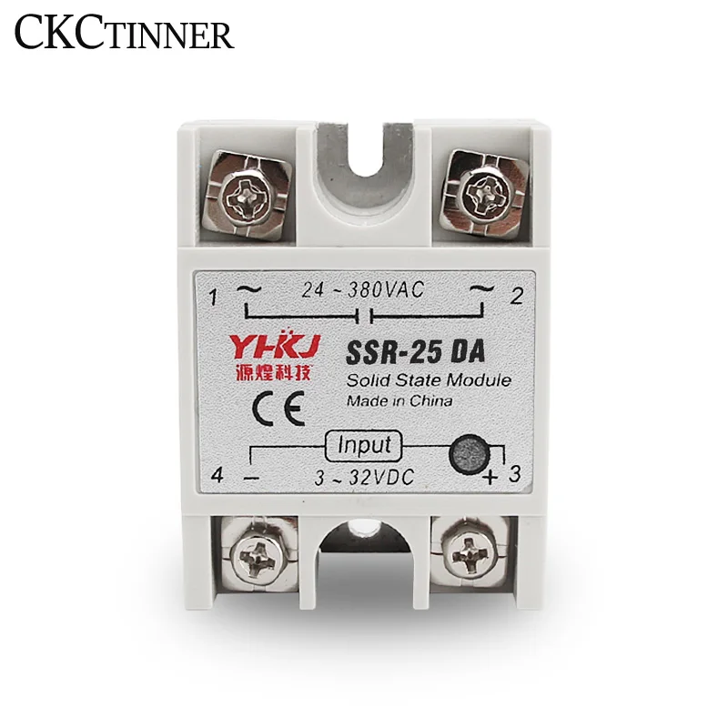 SSR-10DA/25DA/40DA Output DC To AC   High Quality  Single Phase Solid State Relay