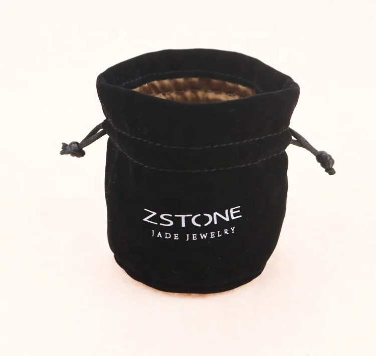 high quality bottle suede velvet packing  bag with round bottom