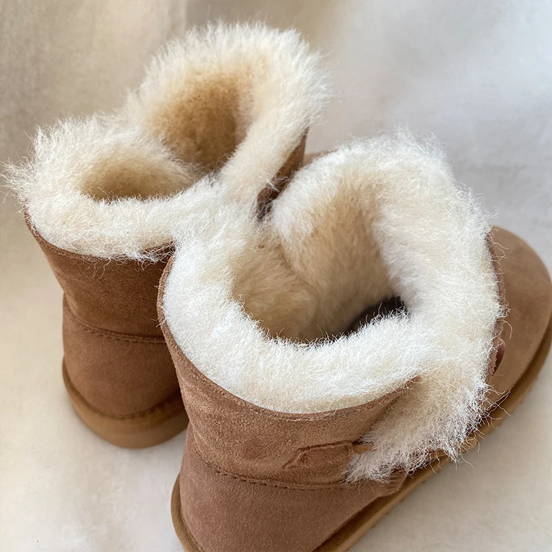 wholesale ladies winter shoes old lady ankle warm real sheepskin boots