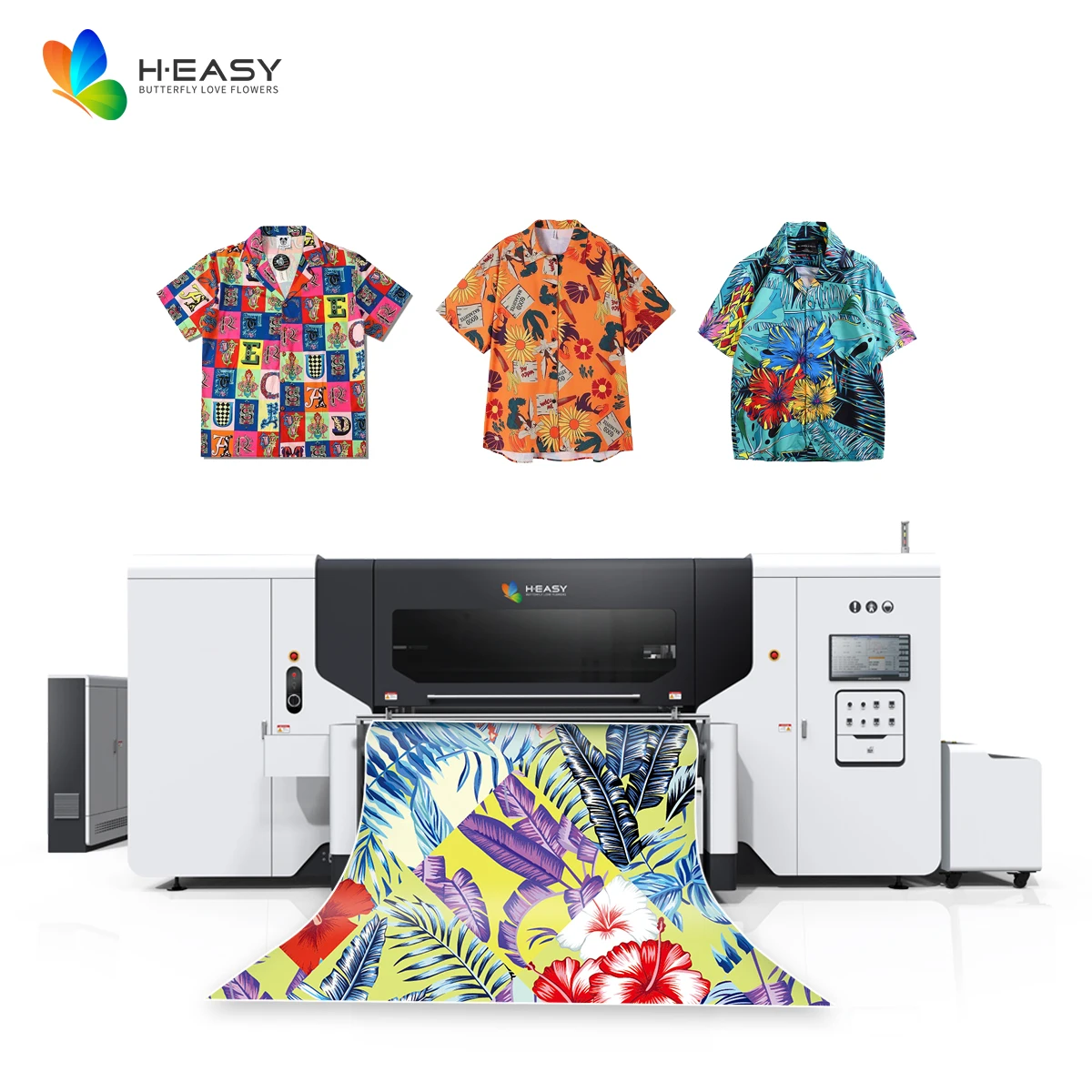 High Production Digital Textile Printer 1.8m Gen5/ Gen6 Head Use Pigment Ink Towel Cotton Silk Scarf Fabric Printing Machine