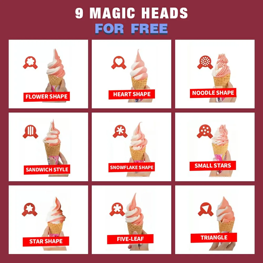 New release commercial rolled ice cream machine soft ice cream maker for milk tea shop cream ice machines