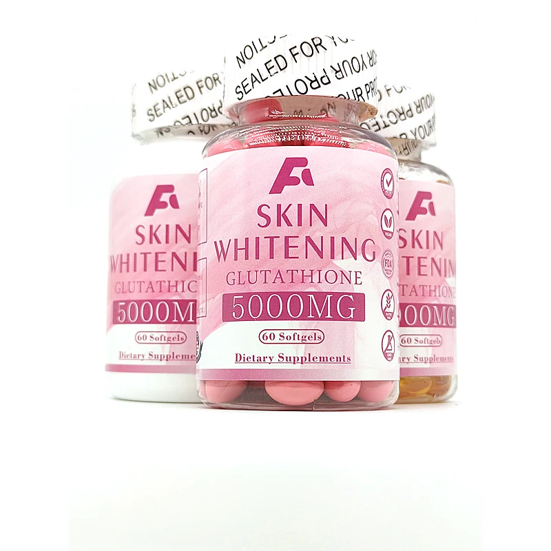 USA Hot Sale Maximum Strength Collagen  skin Whitening l-Glutathione Softgel capsules