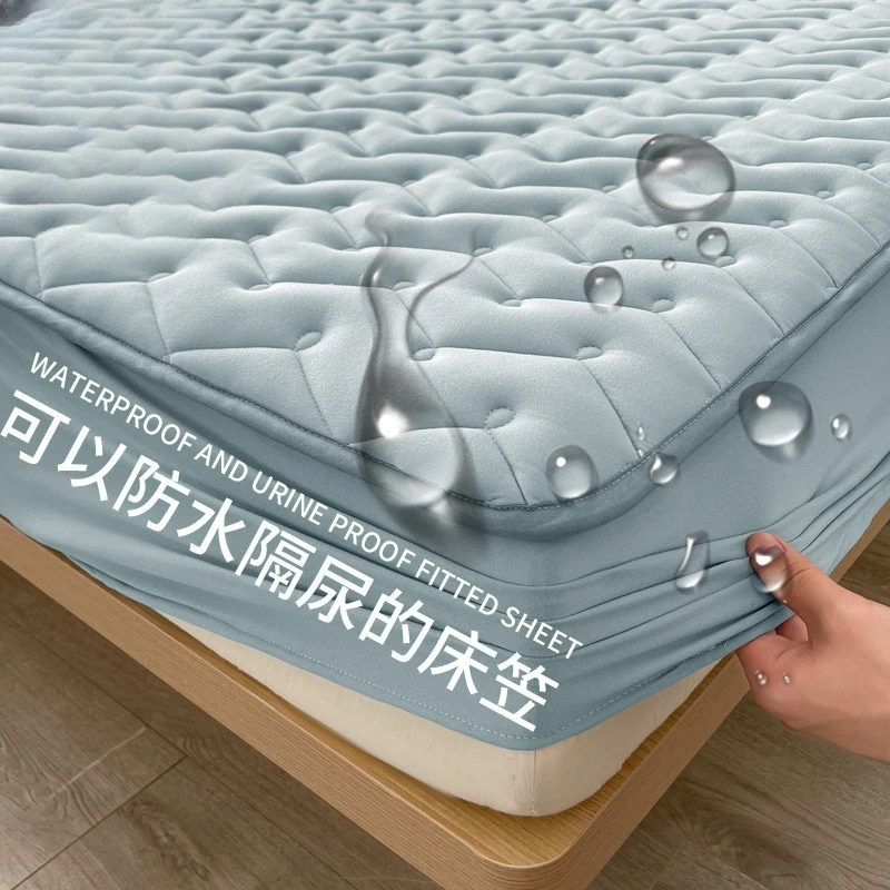 Класс непромокаемая кровать из хлопка-сырца с японским окрашенным непечатным покрытием оптом