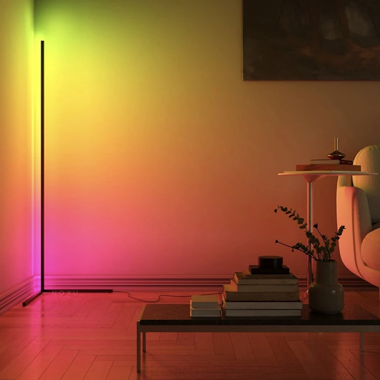 Новый стиль RGB светодиодный Угловой напольный светильник