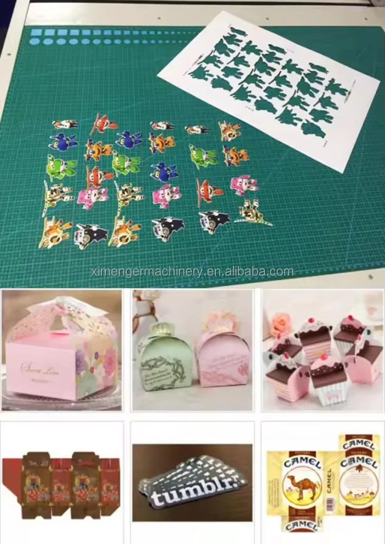 Digital flatbed cutter and plotter sticker die cutter machine with CCD camera