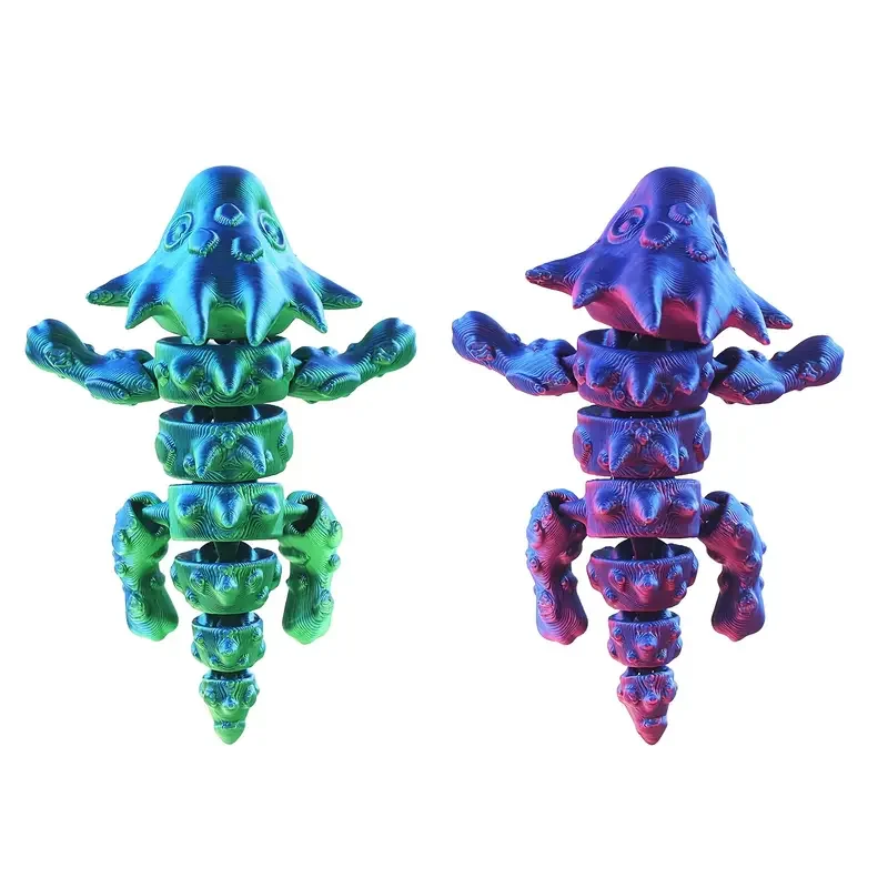 3D Printed Mini Dragon Toy Model Creative Mobile Joint for Trendy Children Animal & Dinosaur Ornament