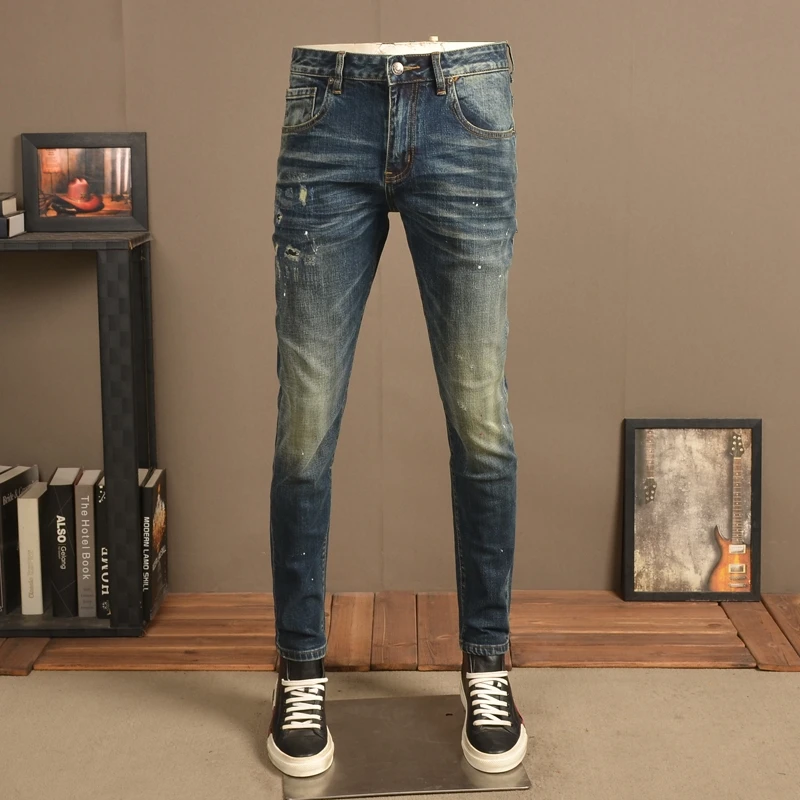 Wholesale Fashion Stretchy Jeans For Men Hot Sale High Quality Mens Jeans