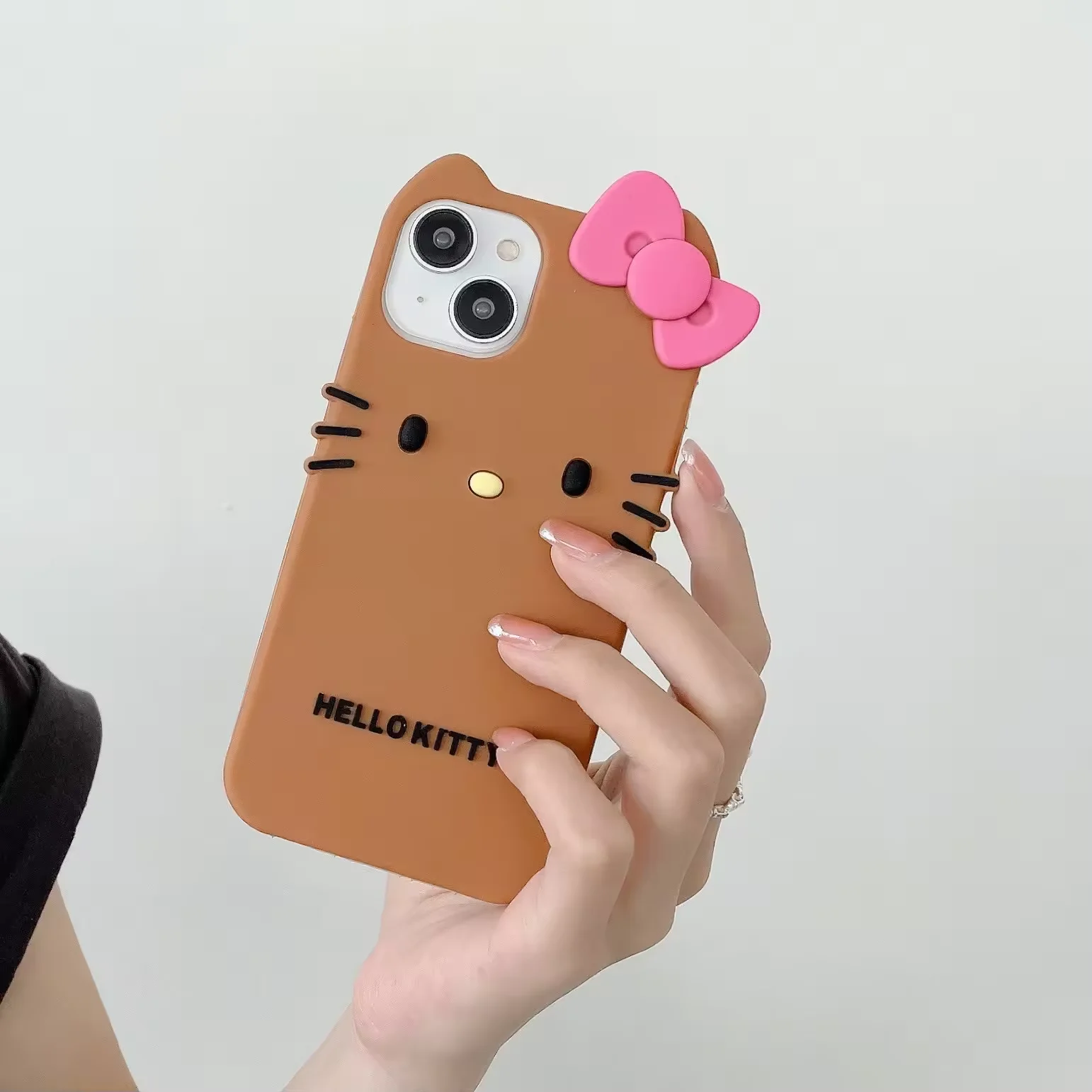 Мягкий многошаговый чехол для телефона Sanlio Kt Cat унисекс снятия стресса на iPhone 13 Mini 12 Pro 14 Plus 15 Max 8 S