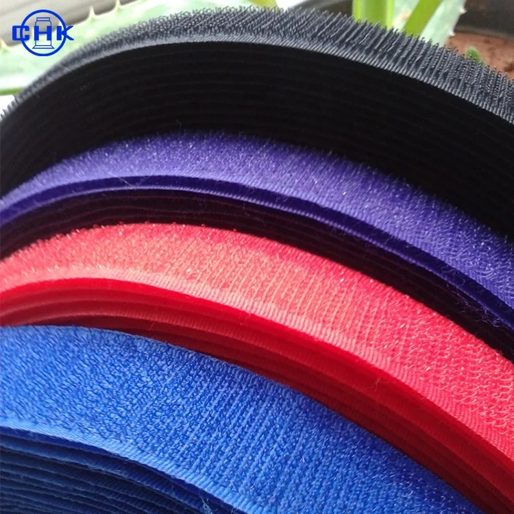 Multi Colors Hook and Loop Fastener Tapes in Full Sizes 20 Years OEM Experiences Customized Sustainable Shoes Tab Shoes Bag Tape