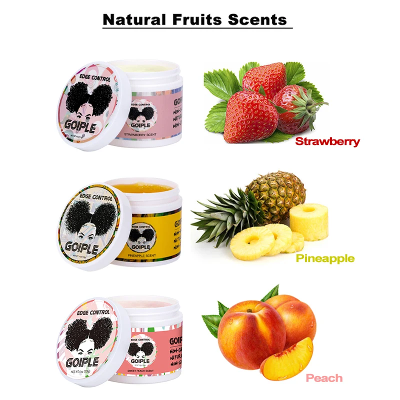 Wholesale Custom Logo Private Label 24 Hour Best Strong Hold Edge Control For Women Natural Hair Styling Products