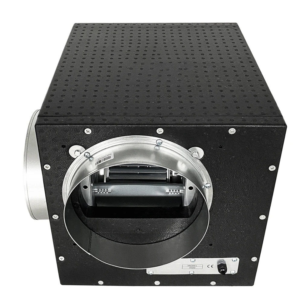 Hydroponics Foam Box Acoustic Centrifugal Duct Fan Plastic Box Lower Noise