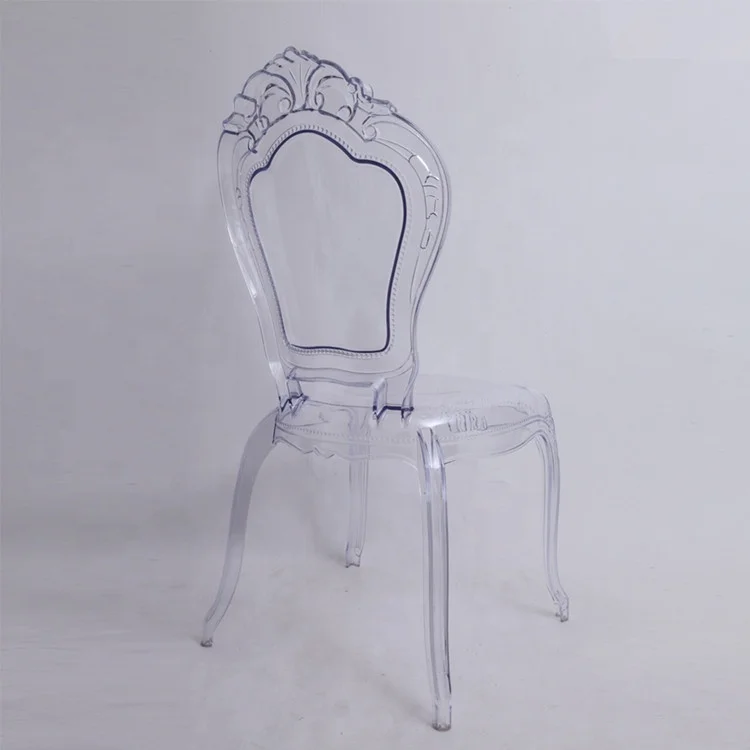 wholesale China beauty acrylic clear resin wedding Epoque belle wedding chair