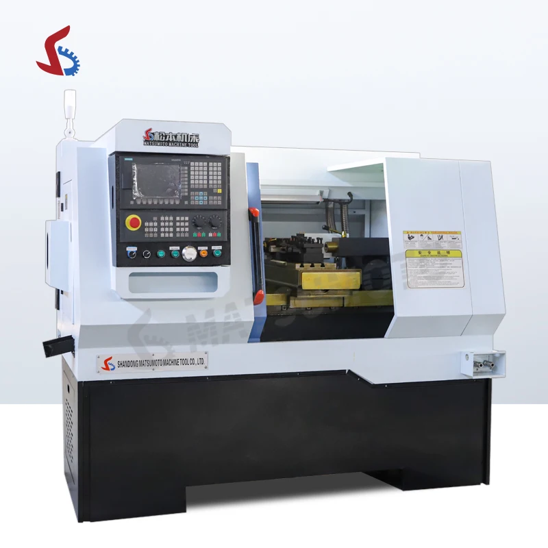 High Precise Small Mini Gang Tool 4KW GSK Cnc Lathe CK6132 Flat Bed Lathe Machine