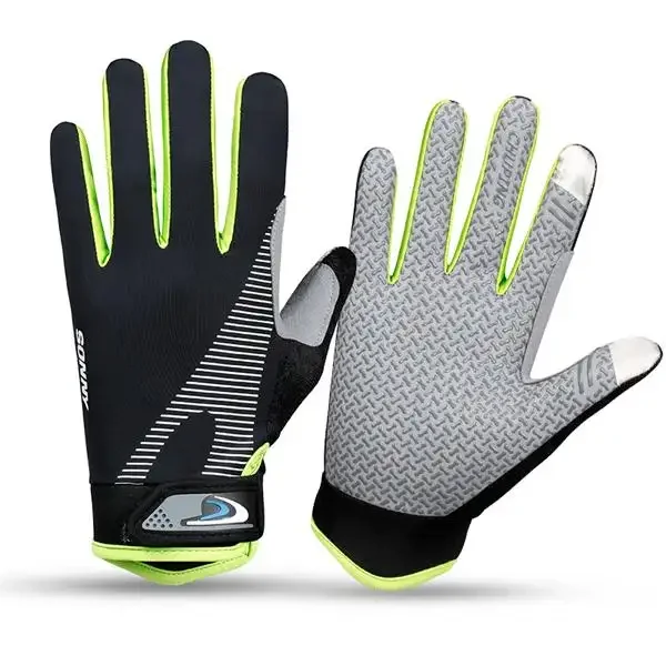 Summer outdoor sunscreen UV non-slip touch screen cycling gloves for man