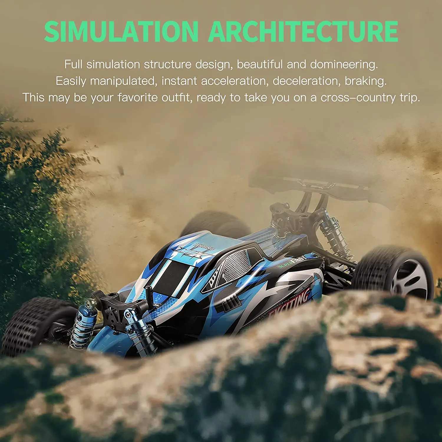 2022 New WLtoys RC Car 1:18 Scale 4WD Remote Control Car 30KM/H High Speed Racing Car All Terrains Off Road RC Truck