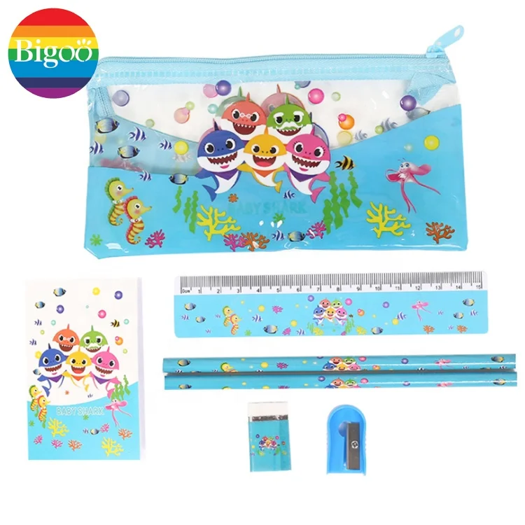 Kids stationery sets with pencil bag back to school cheap for school supplies