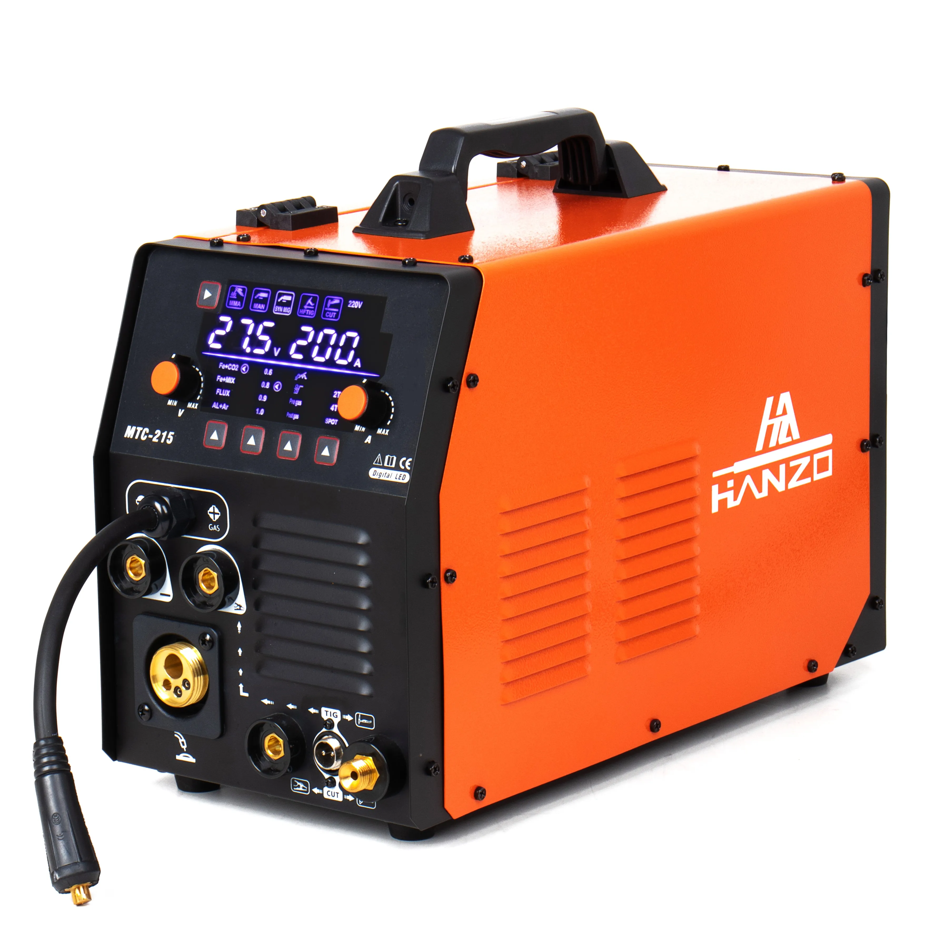 HANZO MTC-215 110/220V 200A MIG/MMA/LIFT-TIG/CUT 4-in-1 multifunction welding machine