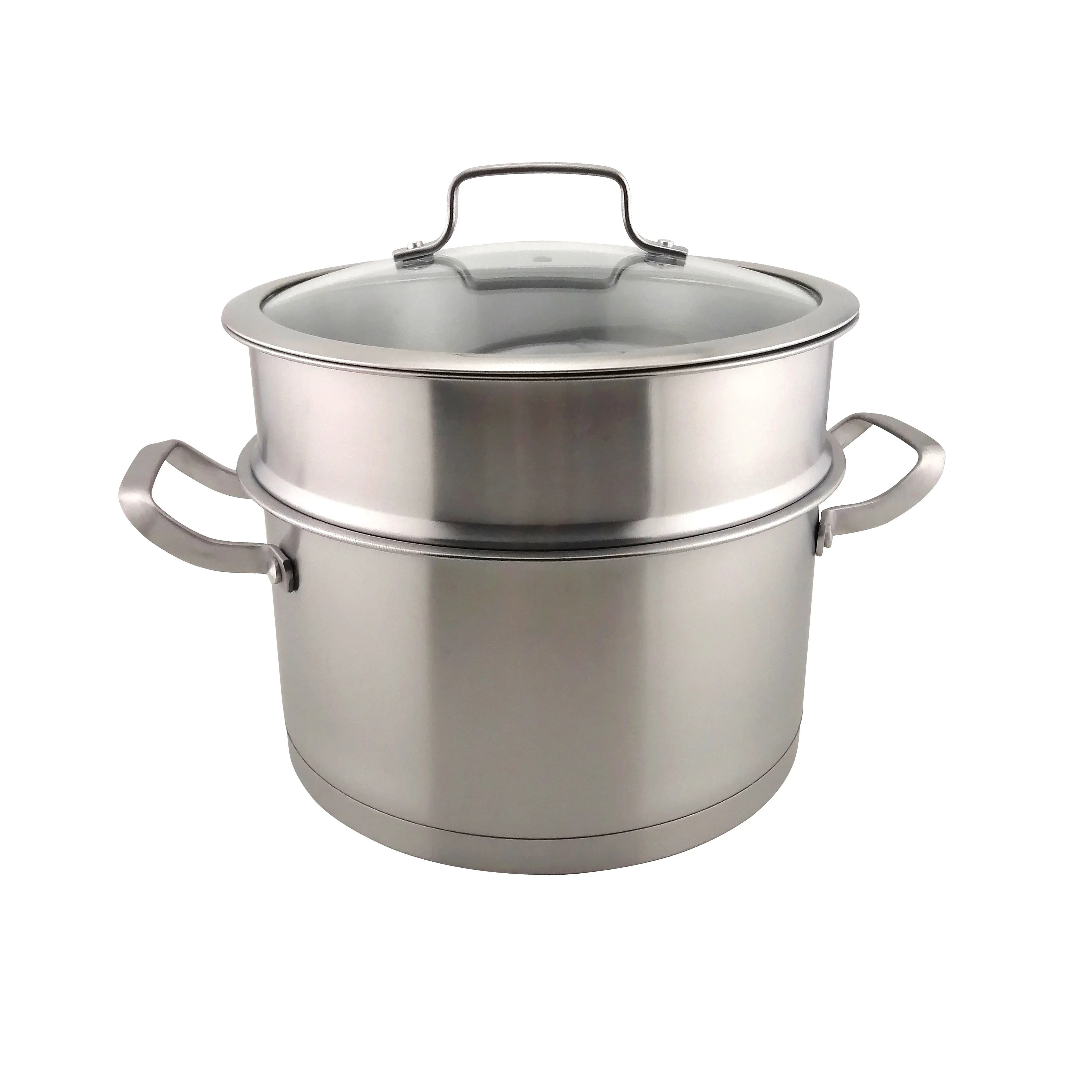 Multi-functional 304 stainless steel 2 layers Food Dim Sum Large cooking steamer pot cookware soup stock pot boiling cook meal