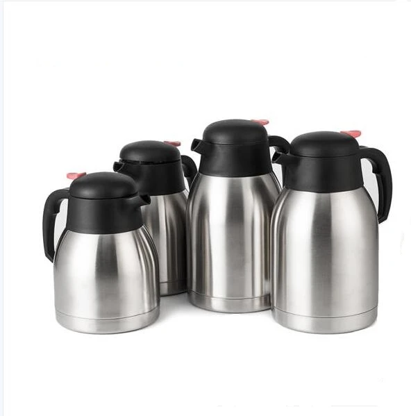 1.5L Double Walled Vacuum Ice Coffee Pot Stainless Steel Thermal Coffee Carafe Wholesale
