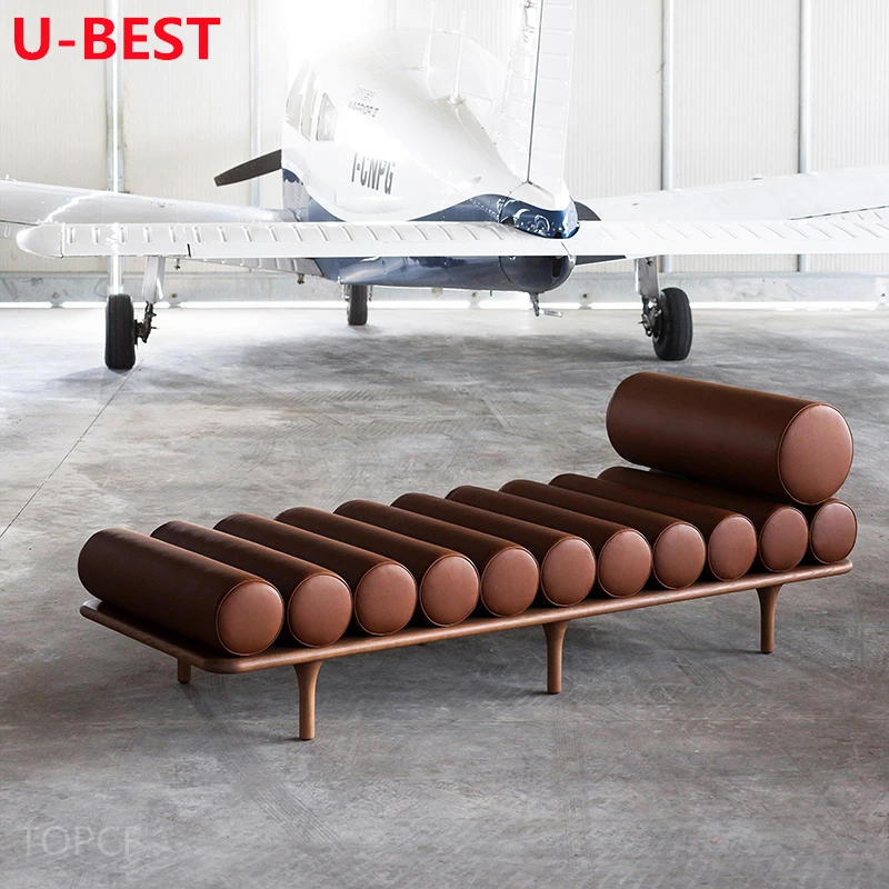 U-Best   Italian Designer Long Bench Bed End Stool Luxury Sofa Couch Canape Divano Kanepe Muebles Furniture Living Room