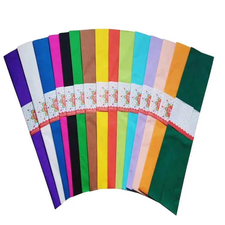 High Quality Custom Acidfree Customized Making Flowers Party Wrapping Crepe Paper Roll