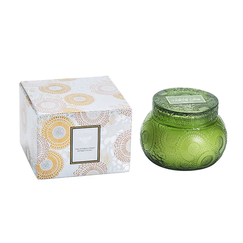 New design custom luxury embossed scented candles soy wax candles library gifts romantic souvenirs scented candles