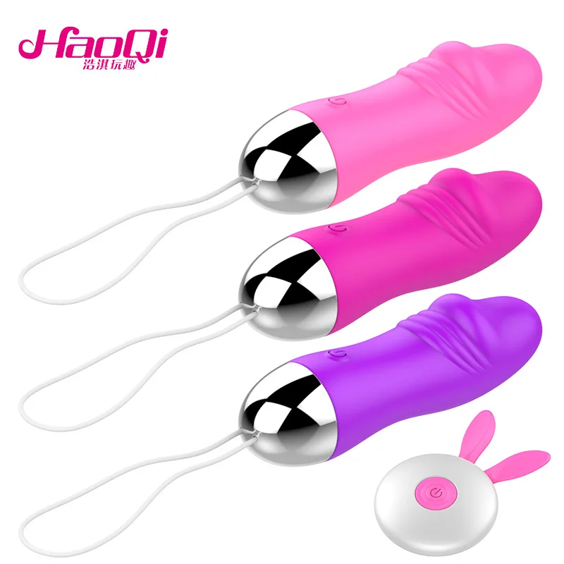 Adult sex Products Wireless Remote control silicone 12 frequency dildo shape pink small size vibrators