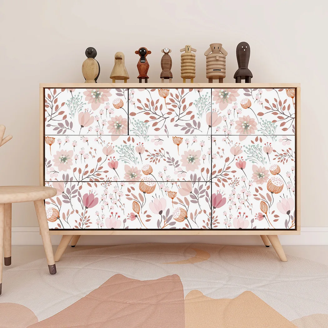 Watercolor Flower Botanical Wallpaper Peel and Stick Flower Wallpaper Removable Botanical Floral Wallpaper