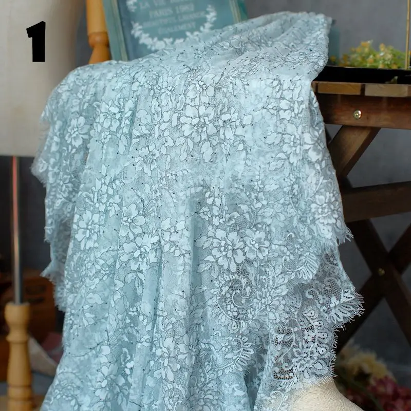 150cm Wide 3 Meters Length One Pc High Quality Eyelash French Lace African Switz Lace Fabric for Dress